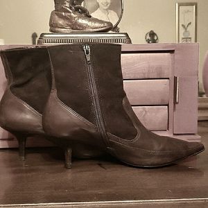 Leather Booties by Audrey Brooke